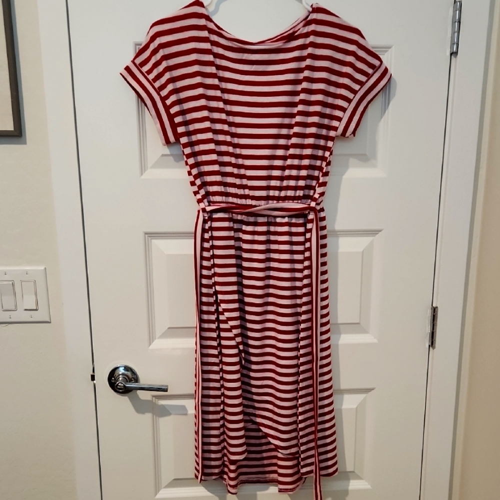 Red and White Striped Dress!